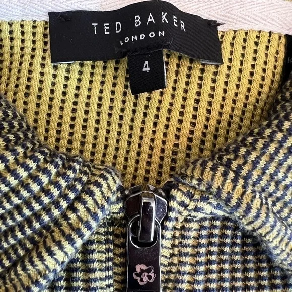 TED BAKER
Backley Textured Zip Polo Shirt Size 4 - Picture 10 of 10